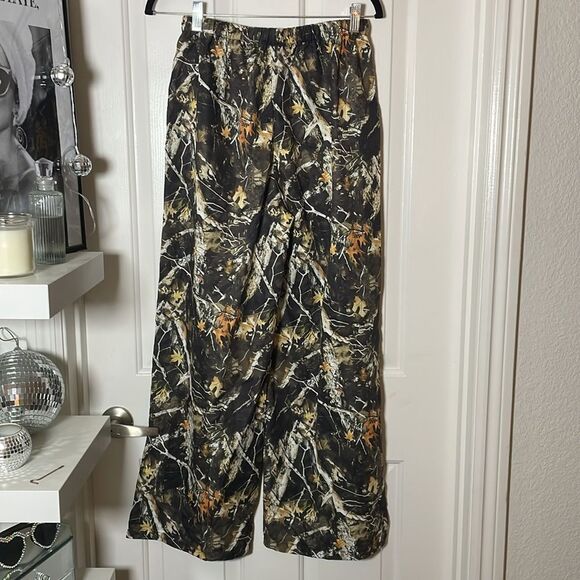 Woman’s Camo Wide Straight Leg Trousers Elastic Waist Track Pant | size M | NWOT - Picture 5 of 8